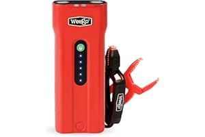 Weego N70 12V Portable Jump Starter, 2500 Peak Amp / 700 Cranking Amp, Patented Jumper Cables with Battery Pack, All Gas & 5L Diesel Engines (N70)