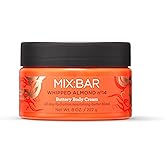MIX:BAR Whipped Almond Buttery Body Cream for Women, Hydrating & Moisturizing, Shea + Cocoa Butter, Jojoba +​ Avocado Oil,Paraben Free, Vegan, 8oz
