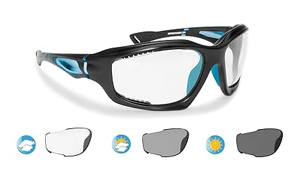 Bertoni Photochrome Antibeschlag Windschutz Sportbrillen für Radfahren MTB Ski Wassersports Extremsports by Italy F1000 Selbs