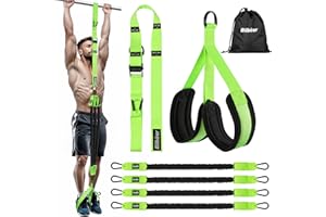 Bilbear Pull Up Assistance Bands,Adjustable Resistance Bands with 250LBS Assistance,Pull Up Assist Band with Feet Support,Heavy-Duty Chin Up Assistance Bands for Pull-up Workout
