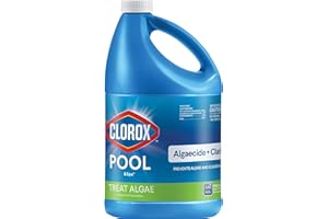 CLOROX POOL & SPA Clorox® Pool&Spa™ Swimming Pool Algaecide and Clarifier, Prevents and Treats Pool Algae, Clears Water, 128 Fl Oz (Pack of 1)