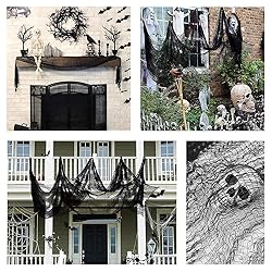 Qtisky Set of 5 Halloween Creepy Gauze Cloth