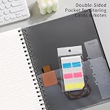 EMSHOI A4 Notebook 300 Pages Spiral 100gsm PVC Cover 21.5x27.9cm Coffee view 4