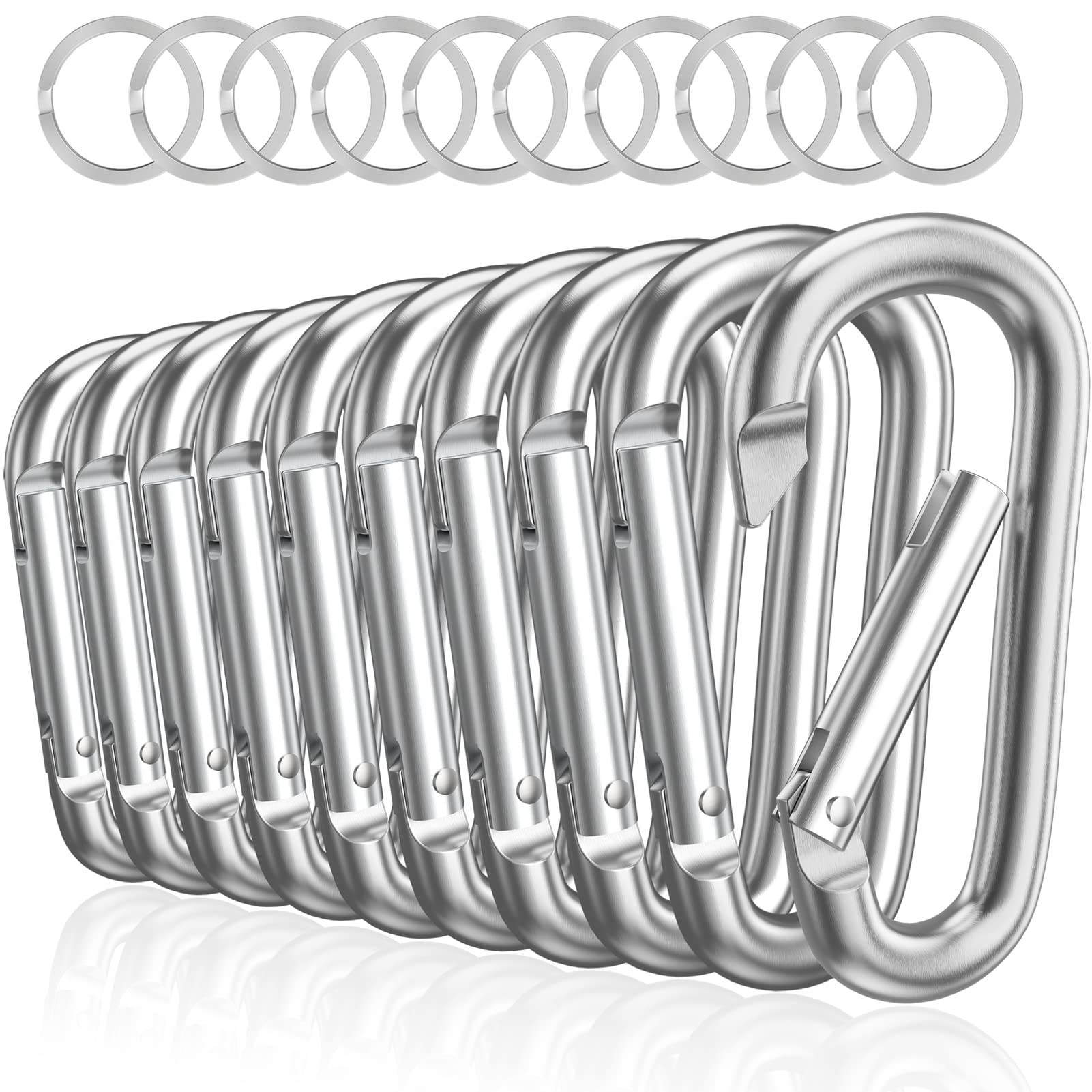 3" Aluminum Carabiner D Ring