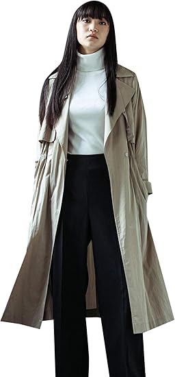 Amazon ロートレアモン Lautreamont シワになりにくいトレンチコート 洗濯機で洗える 11号 ベージュ コート ジャケット 通販