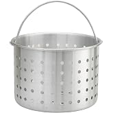 Winco Winware Aluminum Steamer Basket Only - Fits 20 Quart Stock Pot - 1 Each.,Silver