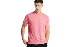 ZENGJO Athletic Shirts for Men Short Sleeve Quick Dry Workout Running Gym Sport Exercise Tee Moisture Wicking