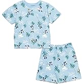 Disney French Terry T-Shirt and Shorts Outfit Set Infant to Big Kid Sizes (12 Months - 18-20)