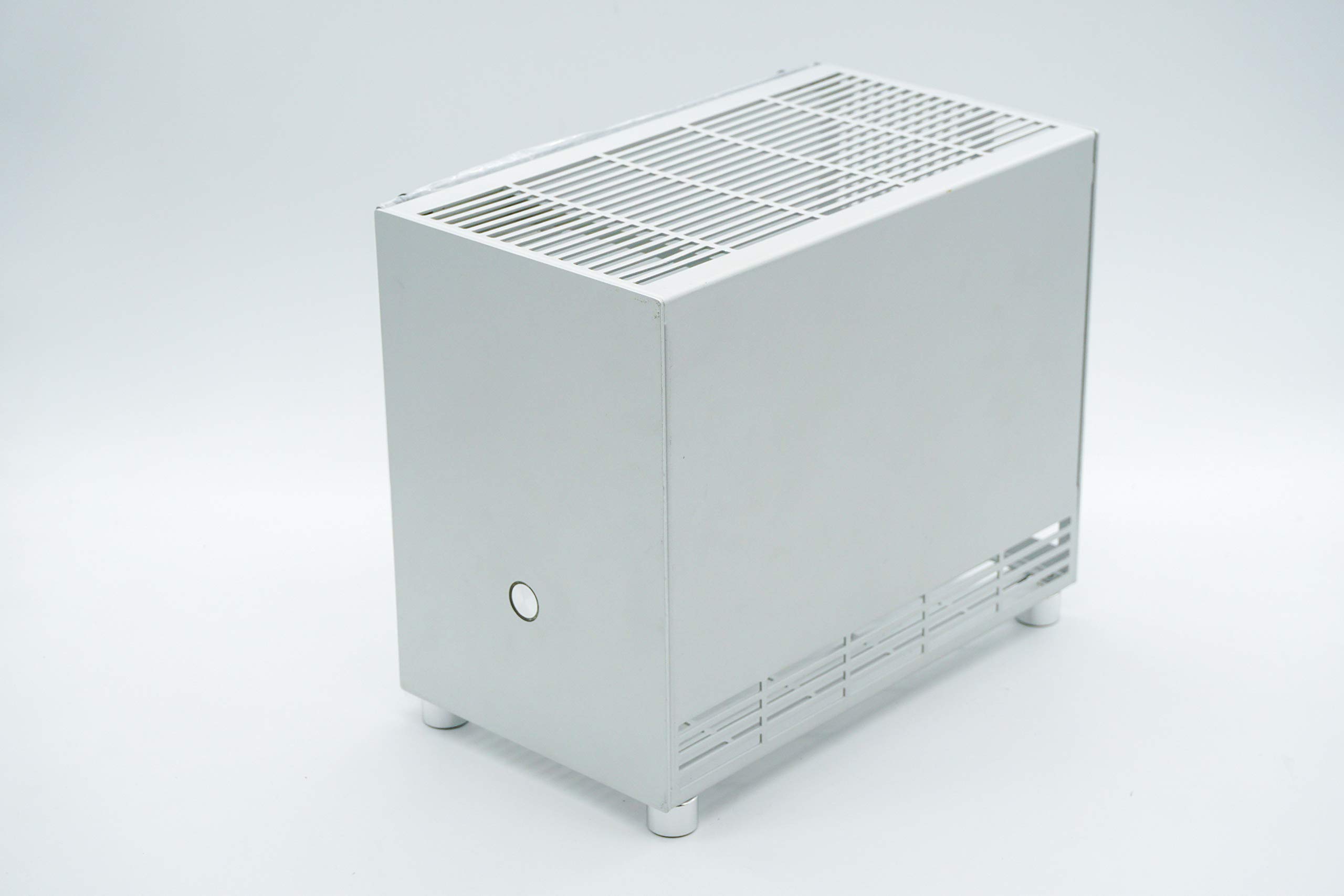 SGPC K70 (K77 V2) ITX Computer Case Aluminum ITX A4 Small PC Case Tempered Glass Side Panel (Silver)