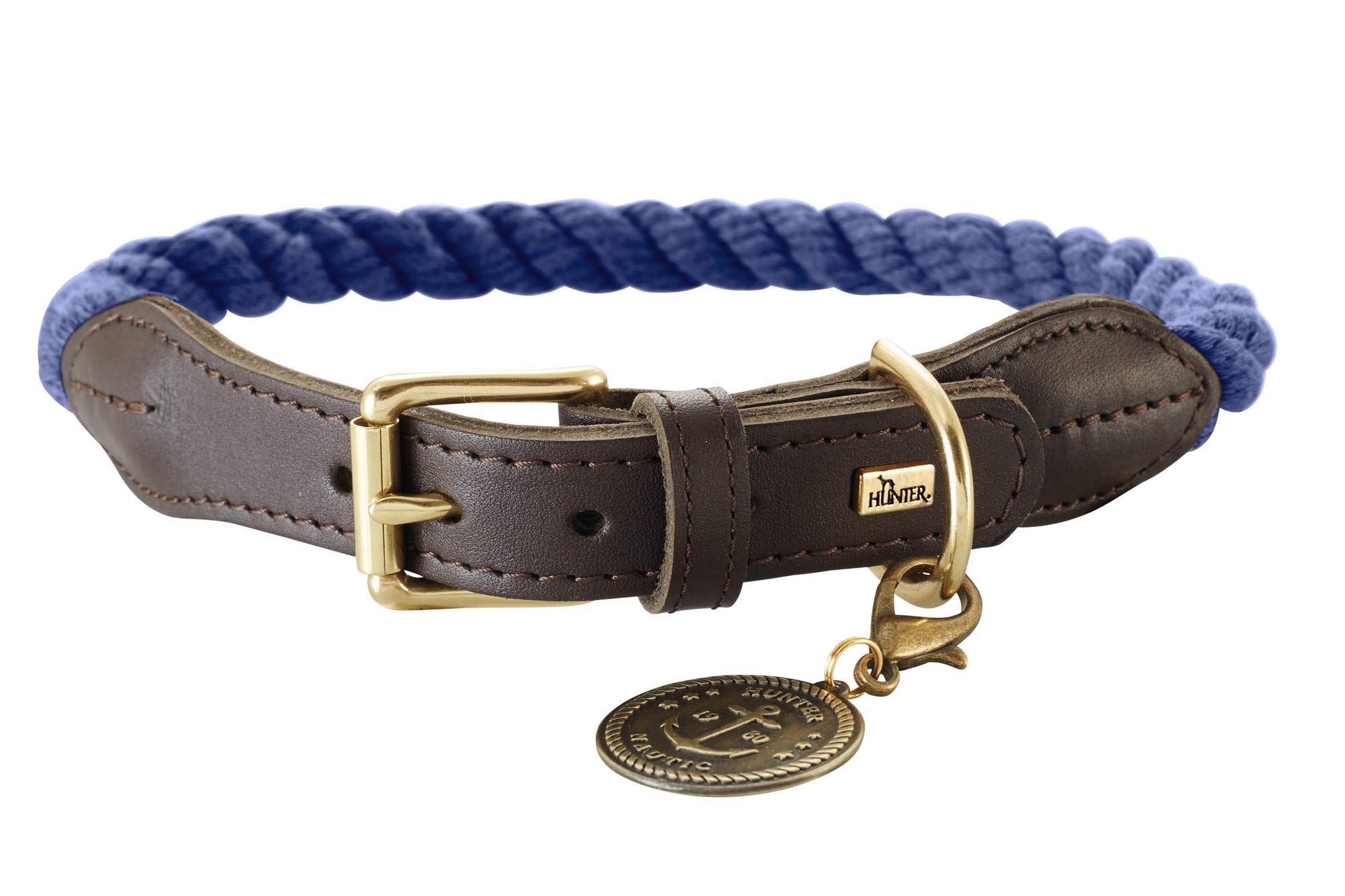 HUNTER Collar with Rope List, 57-65, Dark Blue