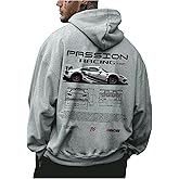 RoseSeek Men's Vintage Graphic Car Hoodies Long Sleeve Thermal Drawstring Hooded Sweatshirts Fall Pullovers