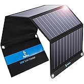 [Upgraded]BigBlue 3 USB Ports 28W Solar Charger(5V/4.8A Max), Foldable Portable Solar Phone Charger with SunPower Solar Panel