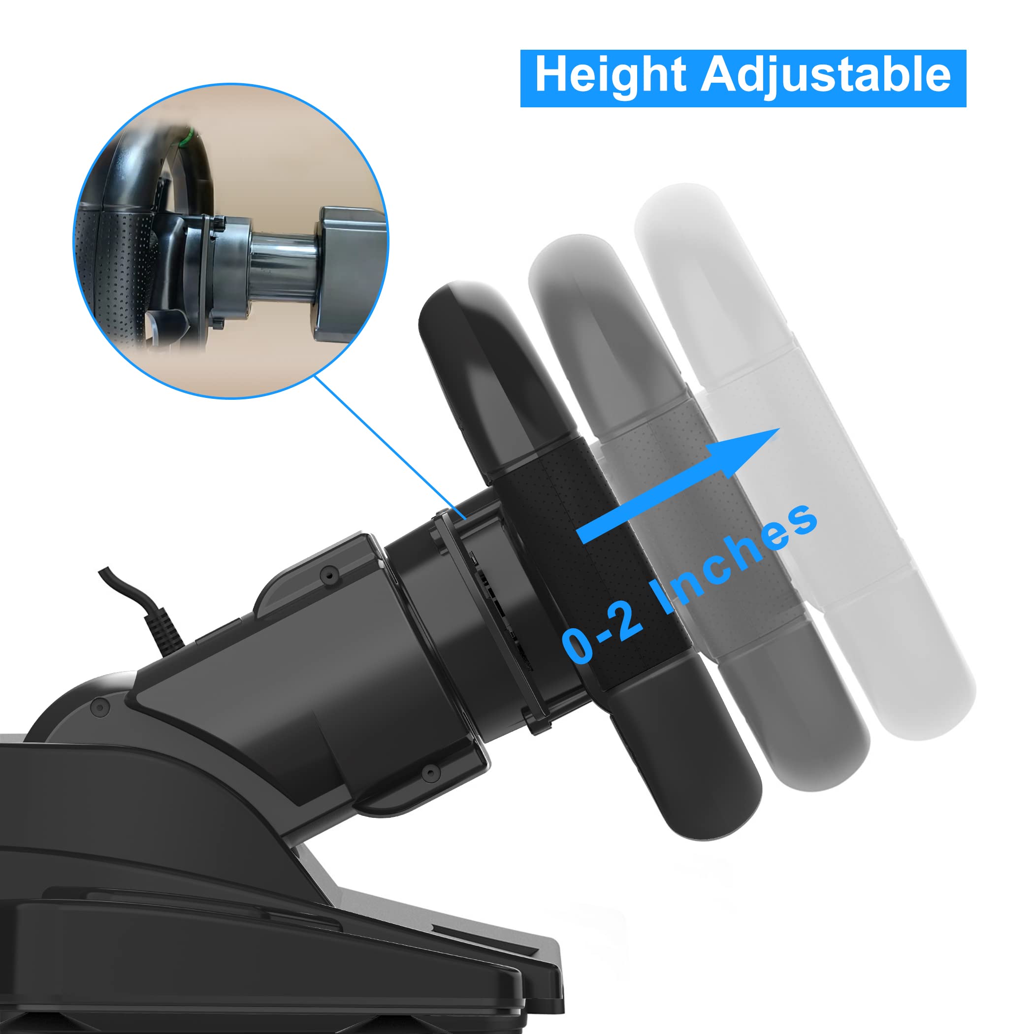 DOYO Xbox360 Gaming Racing Steering Wheels with Pedals and Paddle Shifters for PC, 180° Volante PC with gas Pedal for Playstation 3, Switch, Android Plug and Play with Height and Tilt Adjustable