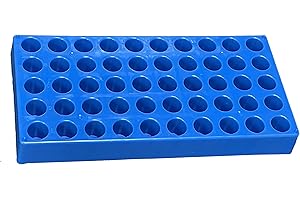 MUHWA Vial Racks for 4ml Vials, 50 Holes Sample Bottles Rack, Φ16mm
