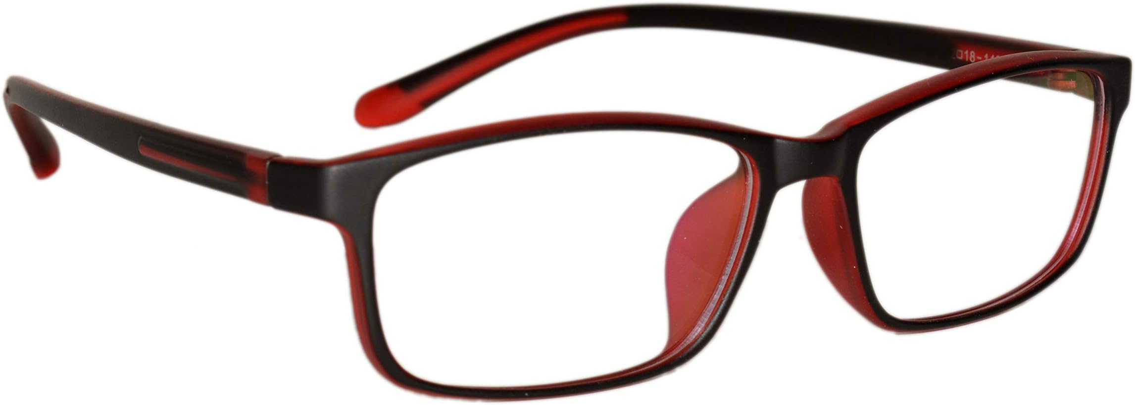 Matte Black & Red Sports Optical Frame (1838RD)