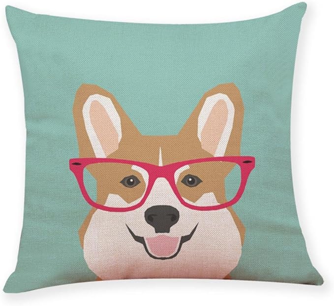 Lowprofile Home Decoration Cute Dog Head Throw Pillow Covers Pillowcase Cushion