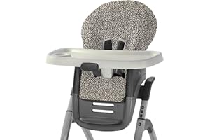 UKJE Graco High Chair Cushion- Baby High Chair Cushion- Compatible with Graco 6-in-1 Convertible High Chair- Eating High Chair Cushion for Baby- Seat Cushion - Sand leopard