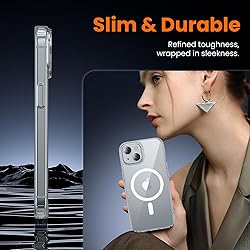 toushion 3 in 1 for iPhone 15 Case Clear with