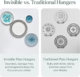 WINSOME Disc Plate Hangers 2 inch Self Adhesive 5 Pack Wall Plate Holders view 6
