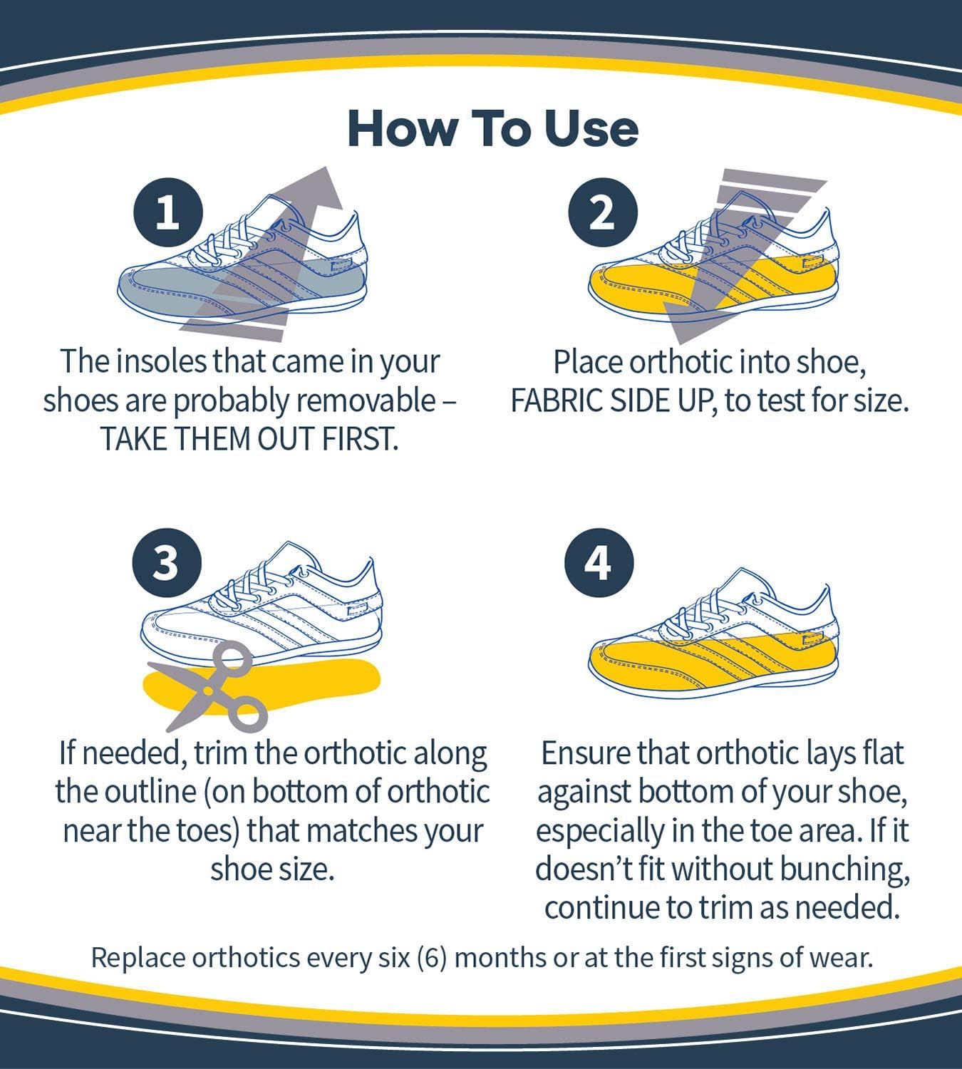 Dr. Scholl's Knee Pain Orthotics for Men Shoe Size 8-14: Health & Personal Care
