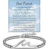 ACOGVN Wave Bracelet Gifts for Women, Christmas Birthday Mothers Valentines Anniversary Easter Basket Stocking Stuffers Gifts for Mom Grandma Wife Girlfriend Friend Sister