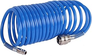 WELDINGER Druckluft-Spiralschlauch 5 m mit Schnellkupplung