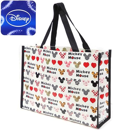 Amazon ディズニーキャラクター ミッキーシルエット レッスンバッグ 習い事 レジャーバッグ 25cm 33cm 9cm レッスンバッグ