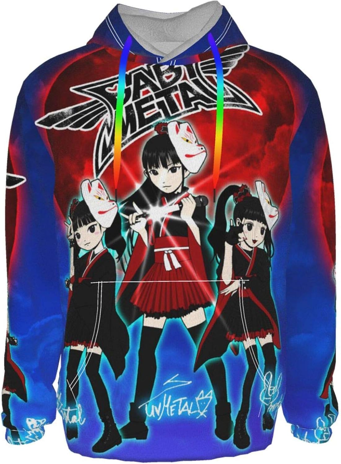 Babymetal Band Men Women's Unisex Novelty Hoodies 3D Printed Pockets