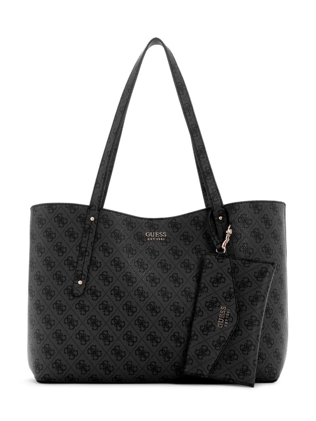 GUESS Brenton Tote Coal Logo