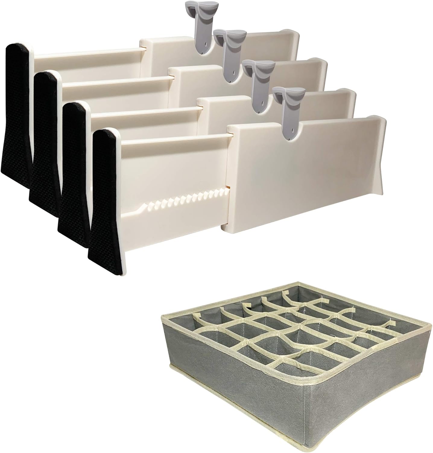 Drawer Dividers, organizer 4 Pack Expandable separators, 4