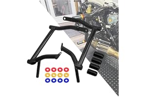 HDBUBALUS Motorcycle Saddle Bag Guards Crash Bar Bracket Fits for Harley Touring Street Glide Road King Electra Glide 2009-up