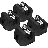 Yarssihha 4pcs Mini Split Rubber Base Pad for 9000-60000 BTU Ductless Air Conditioner Heat Pump, Heavy Duty Anti-Vibration Mini Split Mounting Pad, Floor Mount Base Kit