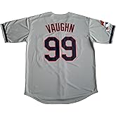 GHTPGT Men's Ricky Vaughn Movie Jersey 90s Hip Hop Stitched Sports Fan Baseball Jerseys Stitched