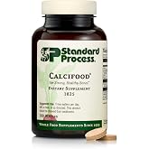 Standard Process Calcifood, Bone Strength &amp; Calcium Absorption, 100 Wafers | Calcium Supplement for Bone Strength and Calcium Absorption, Bone Health Support for Women and Men, Non-Dairy and Non-Soy