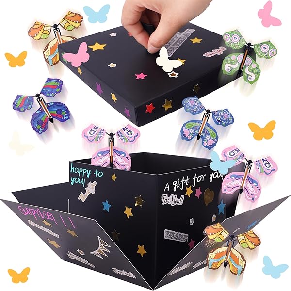 Amazon.com: Dunzoom Flying Birthday Butterfly Surprise Gift