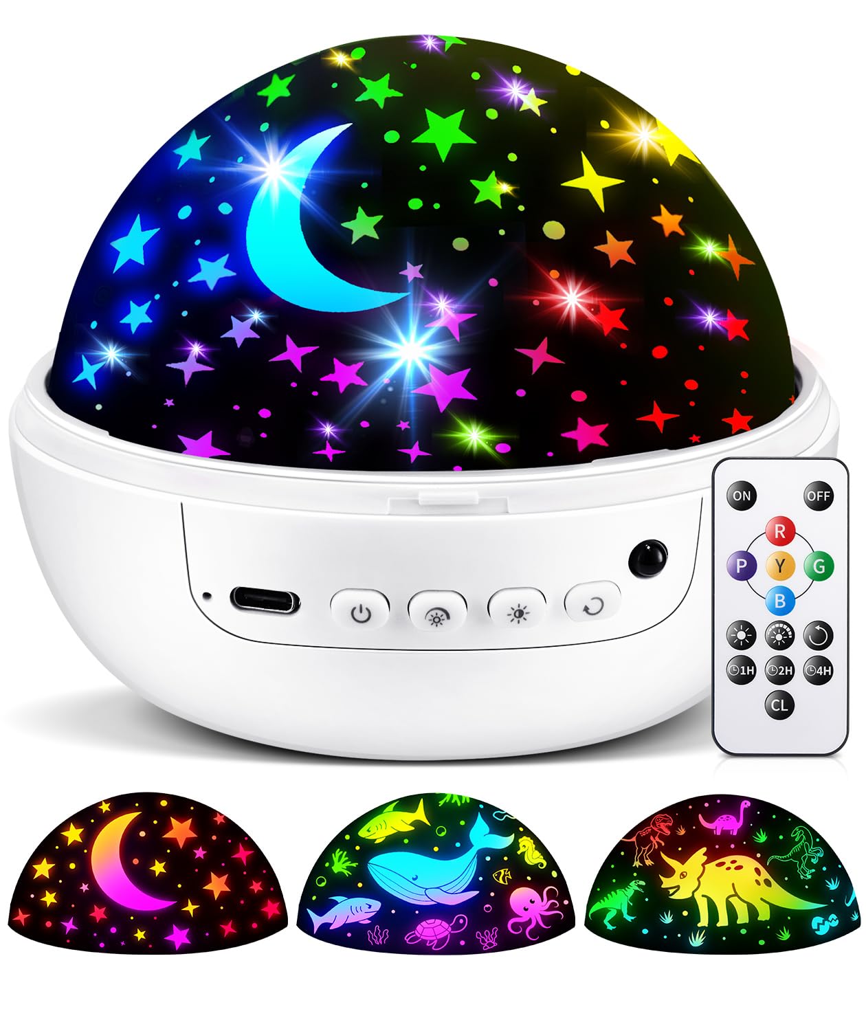 Sensory Toys Baby Toys,93 Lighting Mode Sensory Lights,Dimmable+Timer+Remote Star Projector Baby Lights Projector,360°Rotate Baby Night Light Kids Night Light Projector,Baby Boy Gifts Baby Girl Gifts