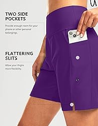 Women's 7" Long Swim Board Shorts High Waisted
