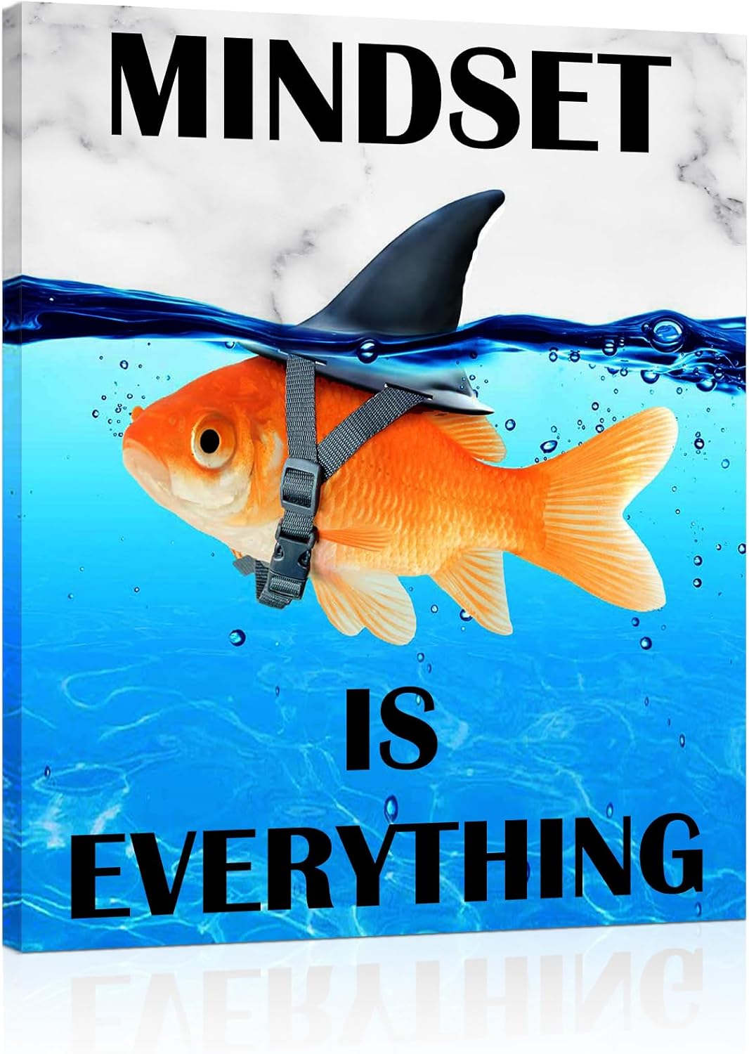 Paintings - Mindset is Everything Wall Art: Inspirational Quotes Canvas Prints Motivational Positive Sayings Poster Office Home Decor 12