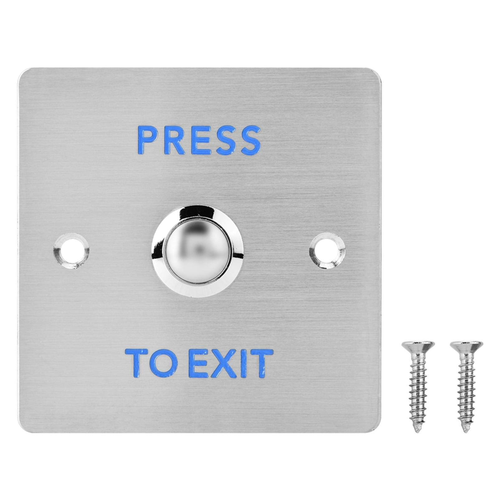 Access Push Button Release Button Stainless Steel Door Switch Door Exit Push Button, Stainless Door Access Button, for Smart Security Access Control Lock