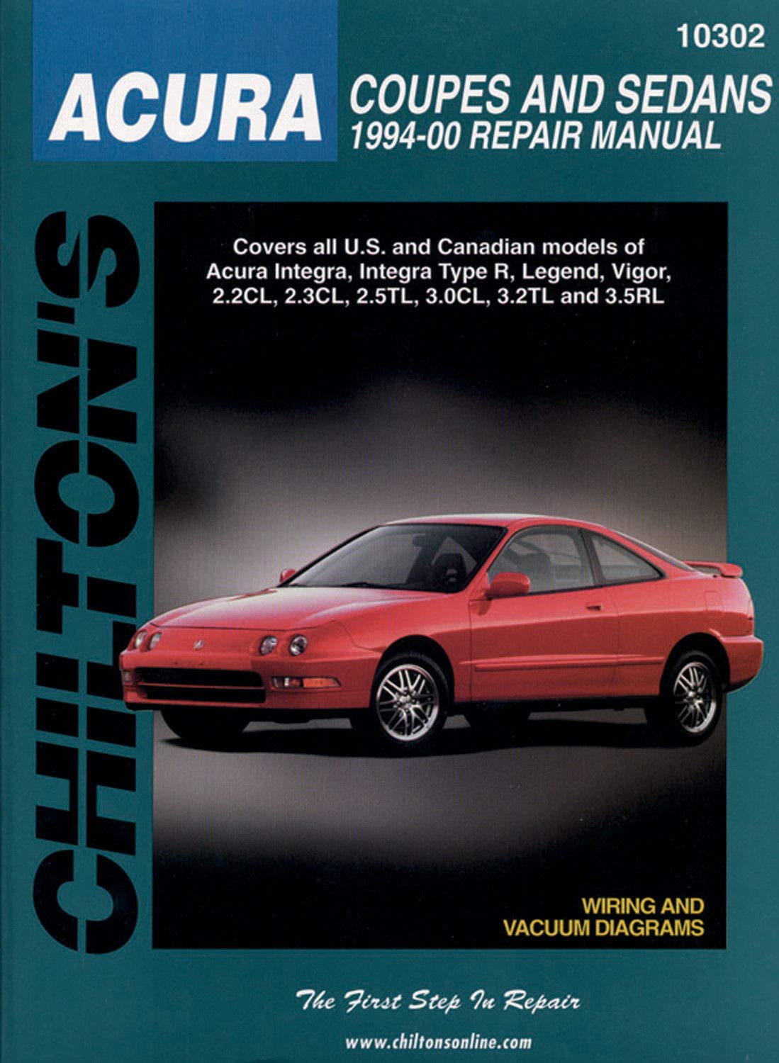 Amazon.com: Chilton Acura Coupes and Sedans 1994-2000 Repair Manual  (10302): Automotive