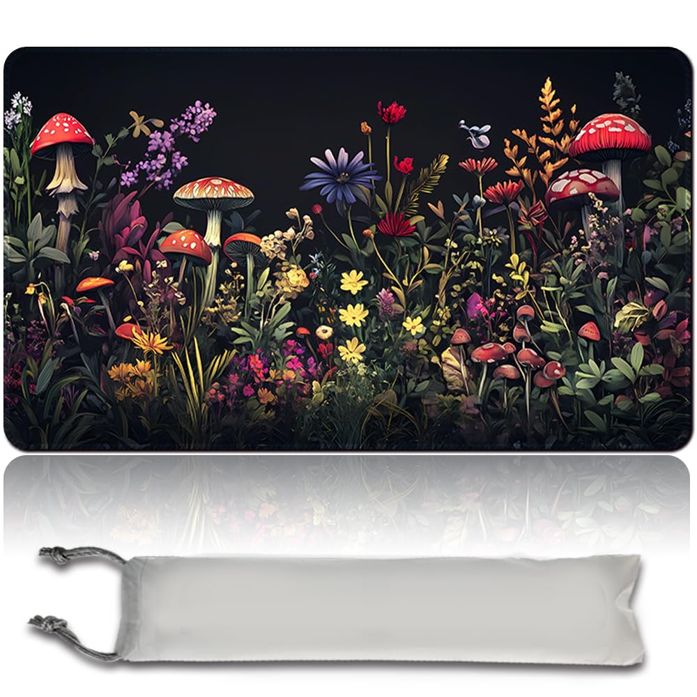 MTG Play Mat MTG PlayMat -60 cm x 35 cm, Original Art, Non-Slip TCG Play Mat with Rubber Base and Stitched Edges, Commander TCG Rollable & Foldable Card Mat (No Zone, mtg48-5)