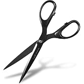 Japanese Scissors Fluorine Coating Stainless Steel Blade 7.3 inch | Multipurpose Scissors Seki Japan Office Shears for Cutting Paper Craft Fabric Photos