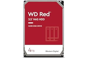 Western Digital 4TB WD Red NAS Internal Hard Drive HDD - 5400 RPM, SATA 6 Gb/s, SMR, 256MB Cache, 3.5" - WD40EFAX