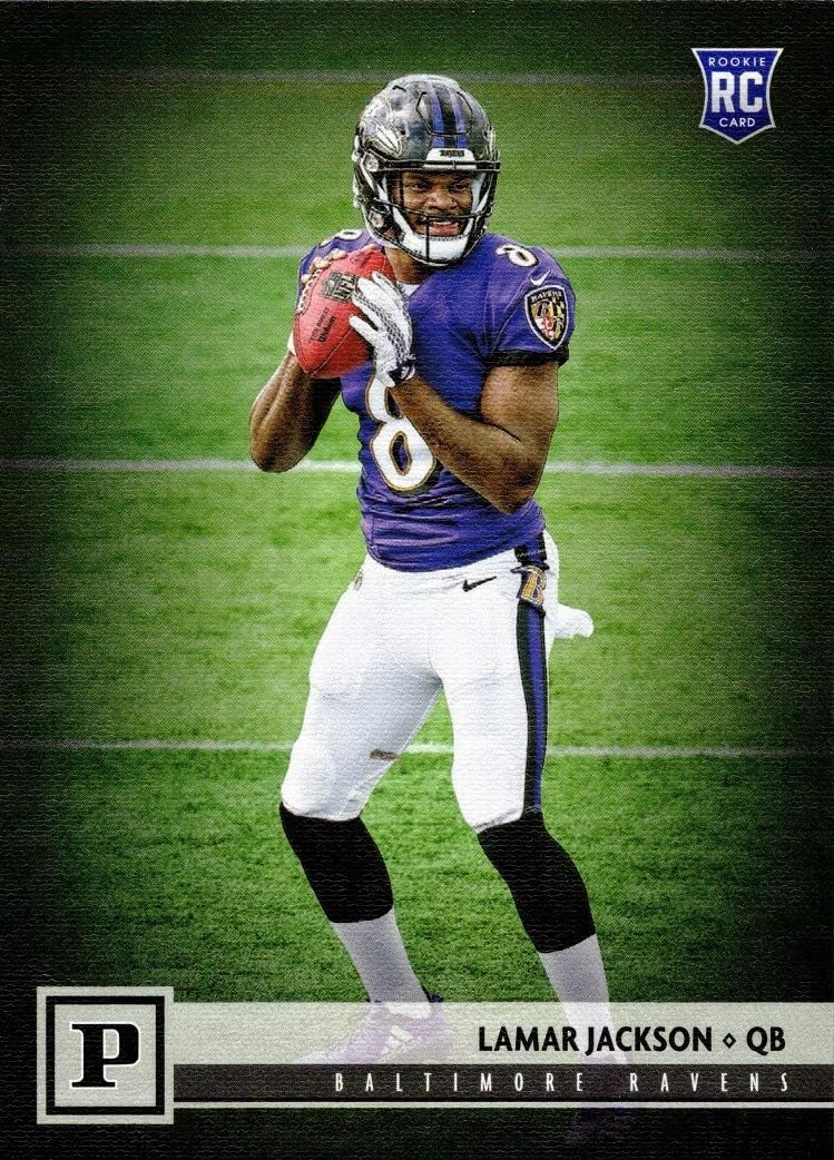 lamar jackson rookie jersey card