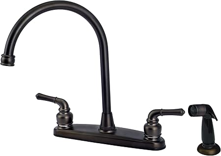 8 Kitchen Deck Faucet 2 Handle Washerless Cartridge By