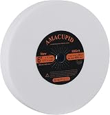 AmaCupid Bench Grinding Wheel 6" Aluminum Oxide 80 Grit for Hard Steel Tools view 1