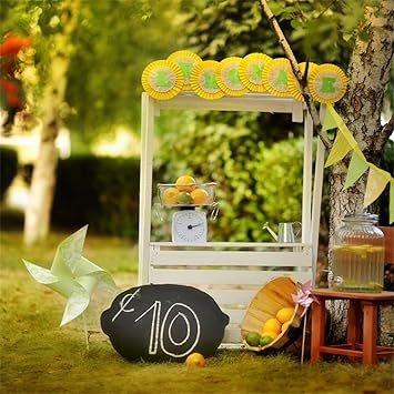 Amazon Com Ofila Lemon Cart Backdrop 7x7ft Lemonade Photography