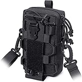 Tactical EDC Pouch, Molle Utility Pouches Gadget Organizer Phone Holder with Water Bottle Holder