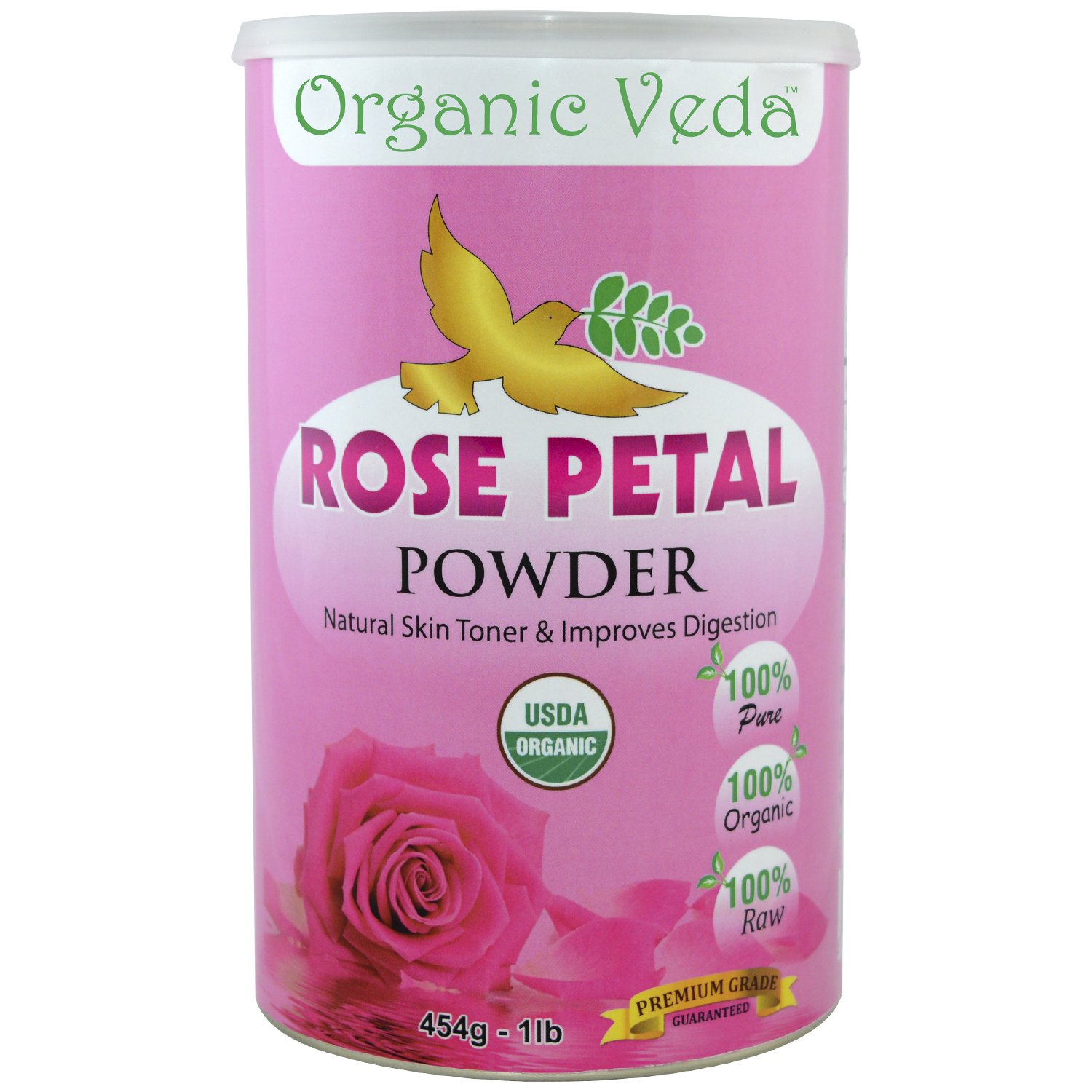 Organic Rose Petal Powder 16 Ounce 1 Lb. ★ USDA Certified Organic