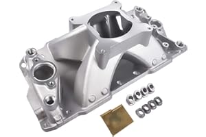 Niyako Single Plane Intake Manifold Replacement# 52031 2031 Fit 1957-1995 Small Block Chevy SBC 350 400 3000-7500